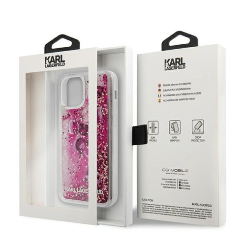 Kup Etui Karl Lagerfeld KLHCP12MROPI Apple iPhone 12/12 Pro rózsaszín/pink kemény tok Glitter Charms - KLD425PNK - {ean13} - Sklep Home Screen