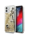 Etui Karl Lagerfeld KLHCP12SROGO Apple iPhone 12 mini zlatý/gold hardcase Glitter Charms