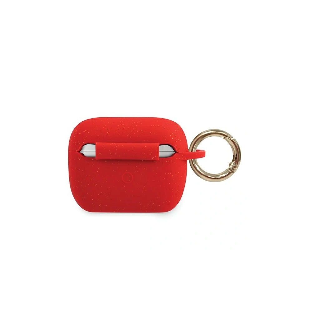 Etui Guess GUACAPSILGLRE Apple AirPods Pro cover czerwony/red Silicone Glitter