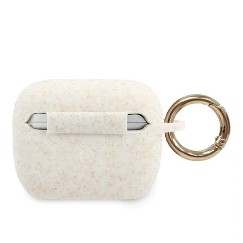 Kup Etui Guess GUACAPSILGLWH capac pentru Apple AirPods Pro alb/white Silicon Glitter - GUE797WHT - {ean13} - Sklep Home Screen