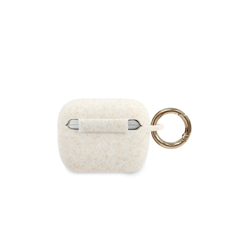 Etui Guess GUACAPSILGLWH Apple AirPods Pro cover biały/white Silicone Glitter