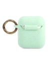 Kup Etui Guess GUACCSILGLGN Apple AirPods cover zielony/green Silicone Glitter - GUE799GRN - {ean13} - Sklep Home Screen