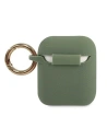 Kup Etui Guess GUACCSILGLKA Apple AirPods cover khaki Silicone Glitter - GUE800KHA - {ean13} - Sklep Home Screen