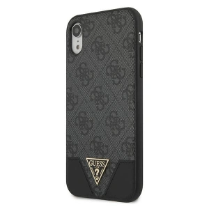 Kup Etui Guess GUHCI61PU4GHBK Apple iPhone XR szary/grey hardcase 4G Triangle Collection - GUE803GRY - {ean13} - Sklep Home Screen