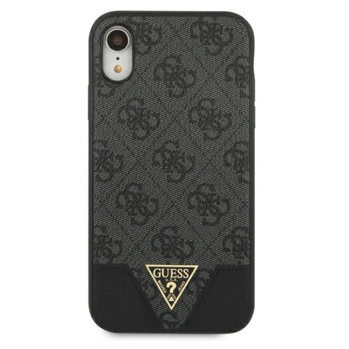 Buy Guess GUHCI61PU4GHBK Apple iPhone XR grey hardcase 4G Triangle Collection - GUE803GRY - {ean13} - Home Screen Store Europe