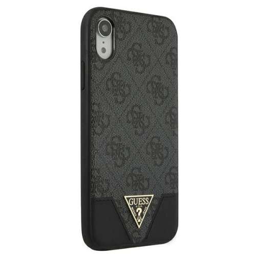 Kup Etui Guess GUHCI61PU4GHBK Apple iPhone XR gri/grey hardcase 4G Triangle Collection - GUE803GRY - {ean13} - Sklep Home Screen