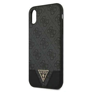 Kup Etui Guess GUHCI61PU4GHBK Apple iPhone XR szary/grey hardcase 4G Triangle Collection - GUE803GRY - {ean13} - Sklep Home Screen