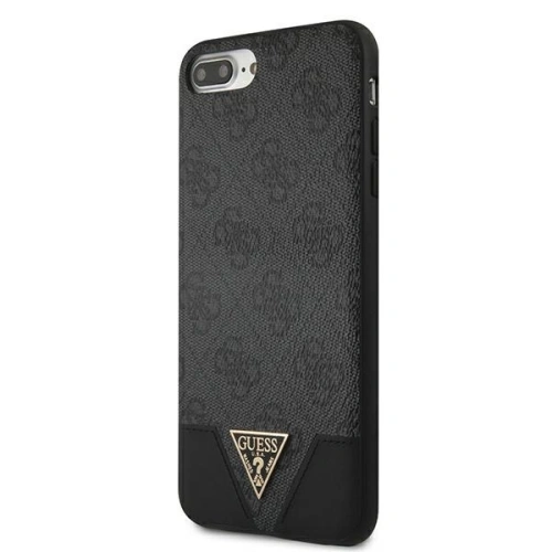 Buy Guess GUHCI8LPU4GHBK Apple iPhone 8/7 Plus grey hardcase 4G Triangle Collection - GUE804GRY - {ean13} - Home Screen Store Europe