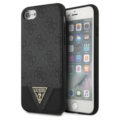 Kup Etui Guess GUHCI8PU4GHBK Apple iPhone SE 2022/SE 2020/8/7 šedé/grey hardcase 4G Triangle Collection - GUE805GRY - {ean13} - Sklep Home Screen