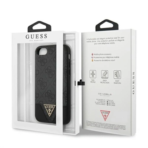 Kup Etui Guess GUHCI8PU4GHBK Apple iPhone SE 2022/SE 2020/8/7 szary/grey hardcase 4G Triangle Collection - GUE805GRY - {ean13} - Sklep Home Screen