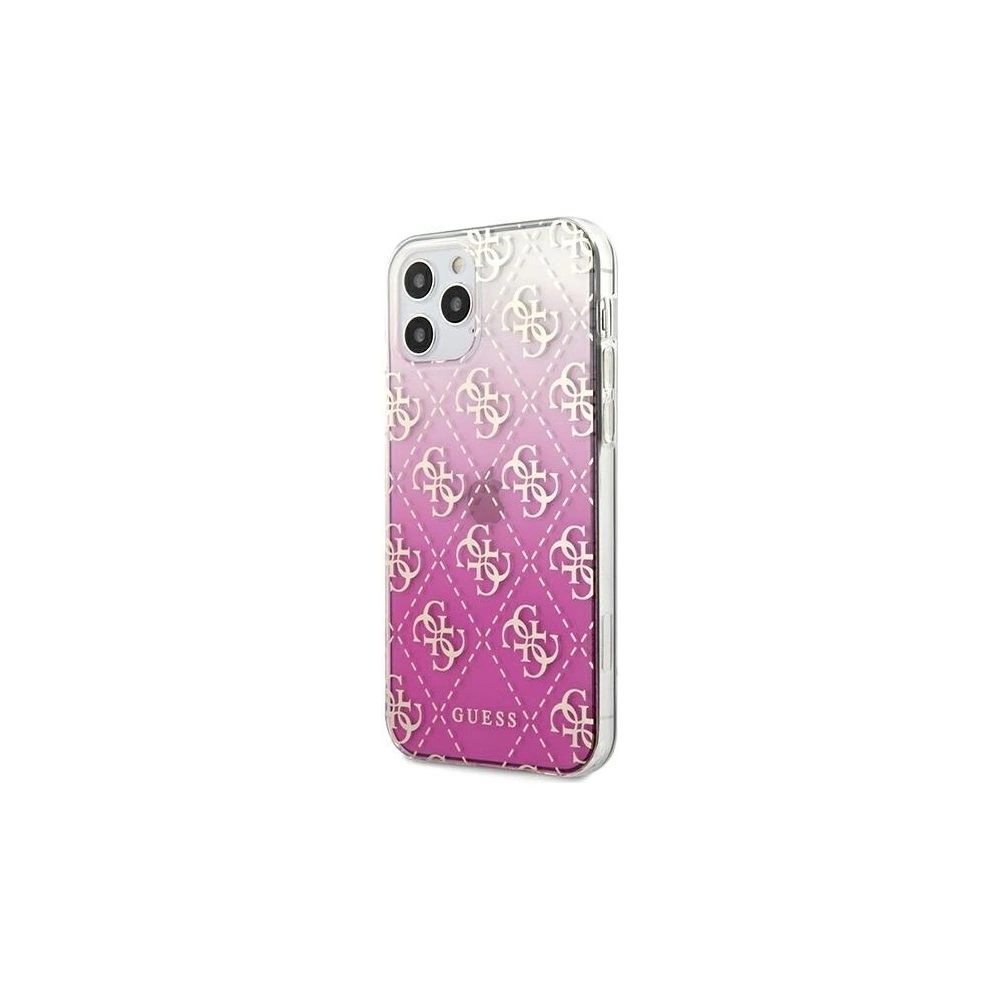 Etui Guess GUHCP12LPCU4GGPI Apple iPhone 12 Pro Max różowy/pink hardcase 4G Gradient
