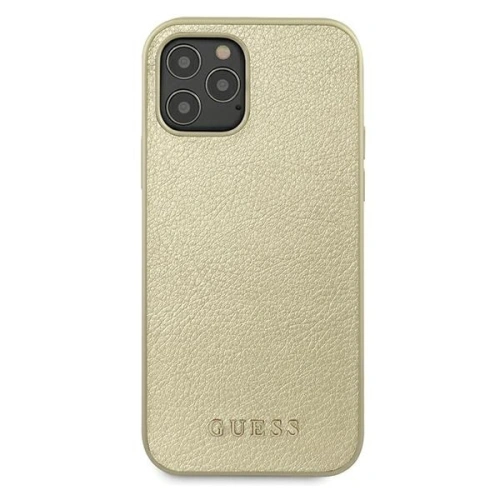 Kup Etui Guess GUHCP12MIGLGO Apple iPhone 12/12 Pro aurie/gold hardcase Iridescent - GUE807GLD - {ean13} - Sklep Home Screen