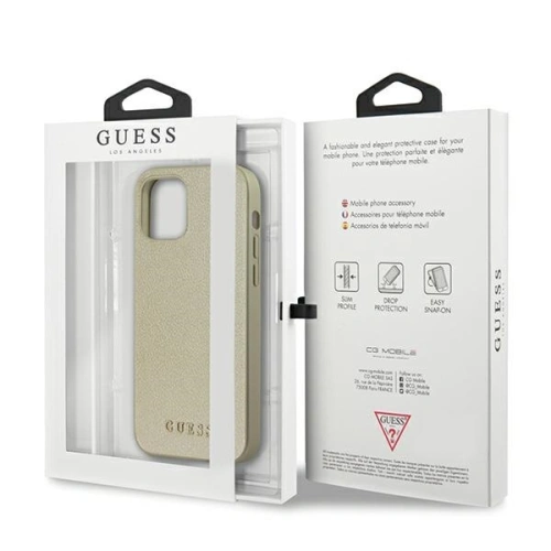 Kup Etui Guess GUHCP12MIGLGO Apple iPhone 12/12 Pro aurie/gold hardcase Iridescent - GUE807GLD - {ean13} - Sklep Home Screen