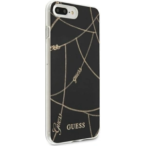 Kup Etui Guess GUHCI8LPCUCHBK Apple iPhone 8/7 Plus czarny/black hardcase Gold Chain Collection - GUE808BLK - {ean13} - Sklep Home Screen