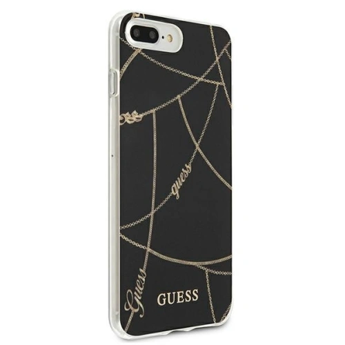 Kup Etui Guess GUHCI8LPCUCHBK Apple iPhone 8/7 Plus fekete/black hardcase Gold Chain Collection - GUE808BLK - {ean13} - Sklep Home Screen