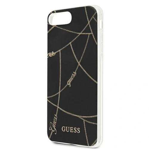 Kup Etui Guess GUHCI8LPCUCHBK Apple iPhone 8/7 Plus fekete/black hardcase Gold Chain Collection - GUE808BLK - {ean13} - Sklep Home Screen