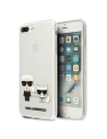 Etui Karl Lagerfeld KLHCI8LCKTR Apple iPhone 8/7 Plus kemény tok Átlátszó Karl & Choupette