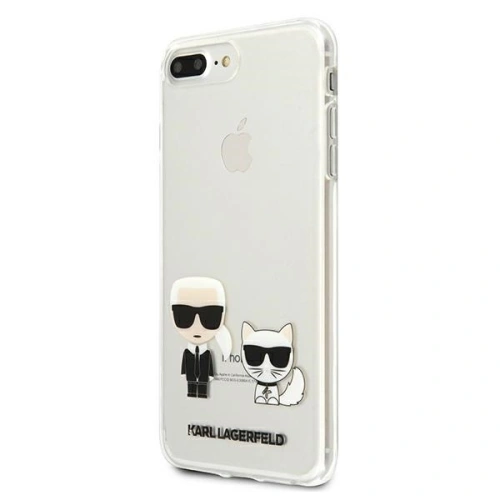 Kup Karl Lagerfeld Apple Tasche KLHCI8LCKTR iPhone 8/7 Plus Hartschalenetui Transparent Karl & Choupette - KLD429CL - {ean13} - Sklep Home Screen