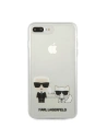 Kup Karl Lagerfeld Apple Tasche KLHCI8LCKTR iPhone 8/7 Plus Hartschalenetui Transparent Karl & Choupette - KLD429CL - {ean13} - Sklep Home Screen