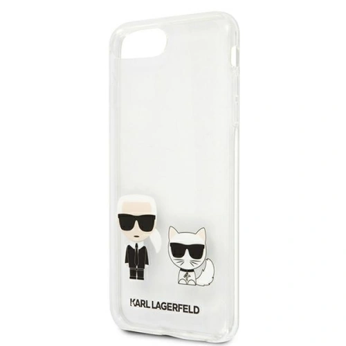 Kup Karl Lagerfeld Apple Tasche KLHCI8LCKTR iPhone 8/7 Plus Hartschalenetui Transparent Karl & Choupette - KLD429CL - {ean13} - Sklep Home Screen