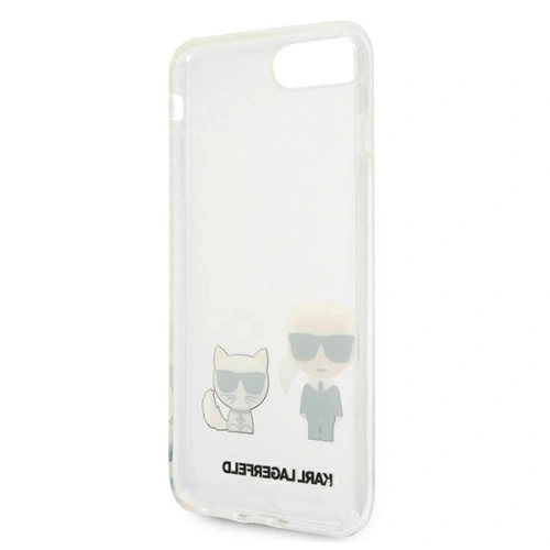 Kup Karl Lagerfeld Apple Tasche KLHCI8LCKTR iPhone 8/7 Plus Hartschalenetui Transparent Karl & Choupette - KLD429CL - {ean13} - Sklep Home Screen