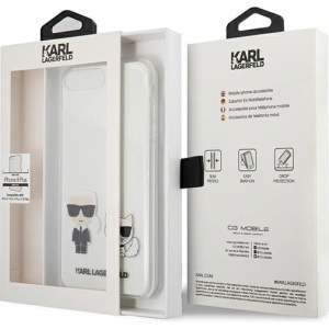 Kup Etui Karl Lagerfeld KLHCI8LCKTR Apple iPhone 8/7 Plus hardcase Transparent Karl & Choupette - KLD429CL - {ean13} - Sklep Home Screen