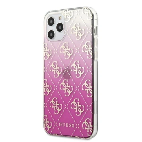 Kup Etui Guess GUHCP12MPCU4GGPI Apple iPhone 12/12 Pro różowy/pink hardcase 4G Gradient - GUE813PNK - {ean13} - Sklep Home Screen