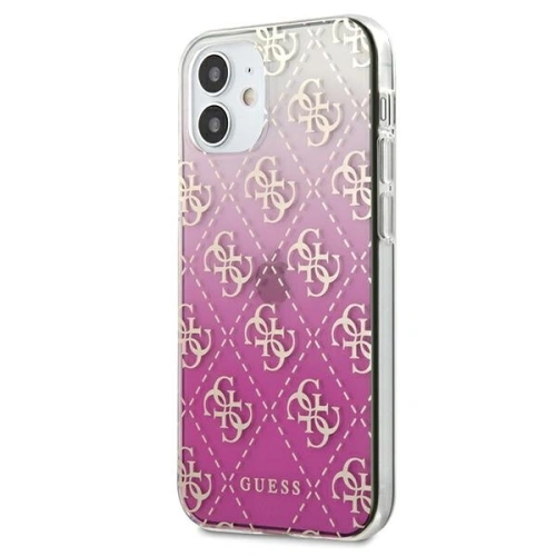 Buy Guess GUHCP12SPCU4GGPI Apple iPhone 12 mini pink hardcase 4G Gradient - GUE814PNK - {ean13} - Home Screen Store Europe