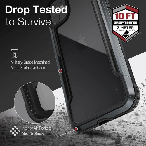 Buy X-Doria Raptic Shield - Aluminum Case for iPhone 12 Mini (Drop test 3m) (Blue) - XDR103BLU - {ean13} - Home Screen Store Europe