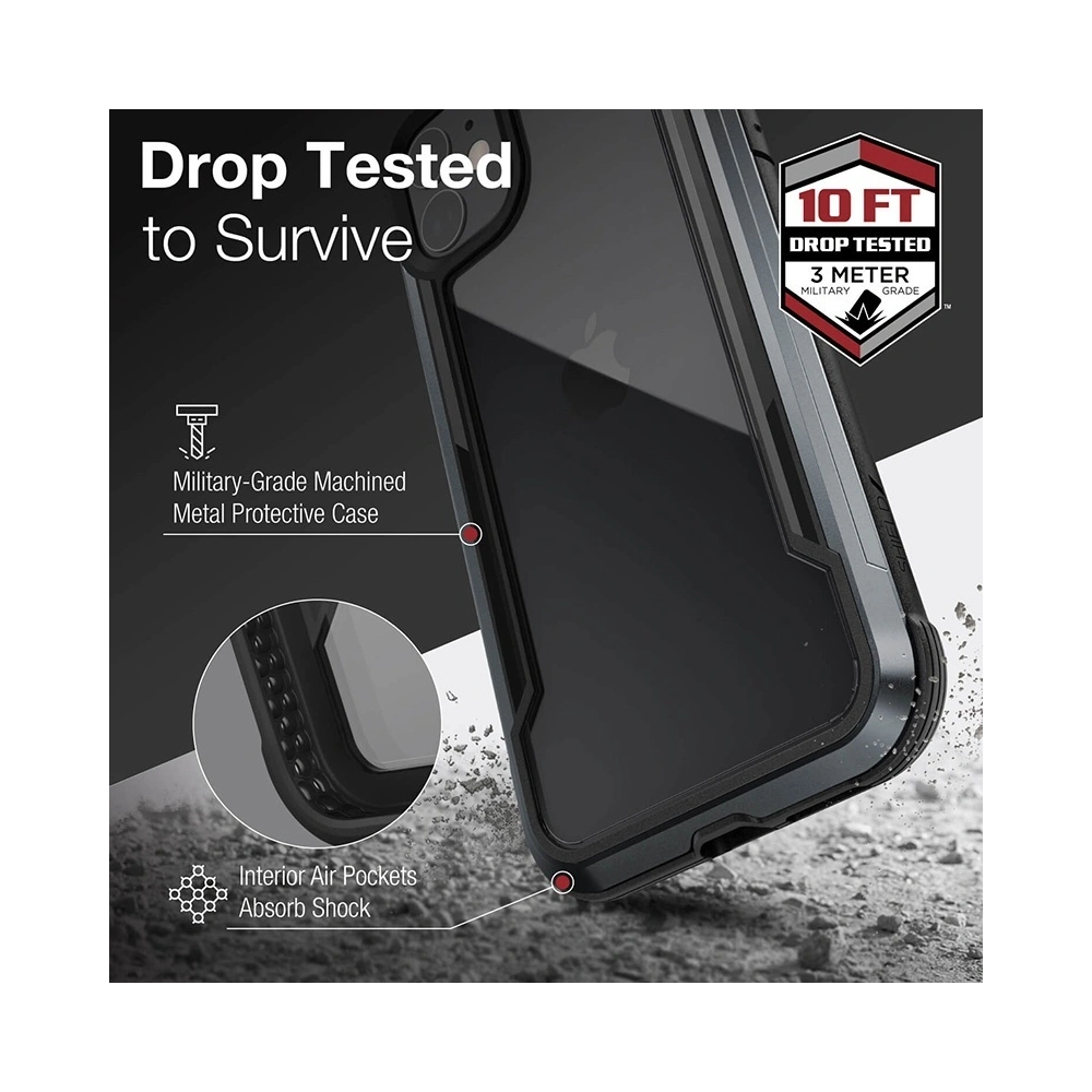 Etui aluminiowe X-Doria Raptic Shield Apple iPhone 12 mini (Drop test 3m) (Blue)