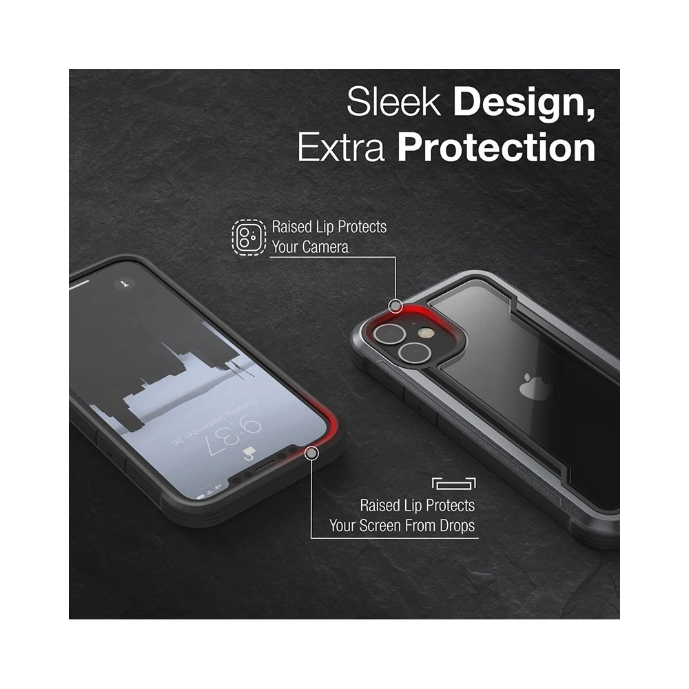 Etui aluminiowe X-Doria Raptic Shield Apple iPhone 12 mini (Drop test 3m) (Blue)