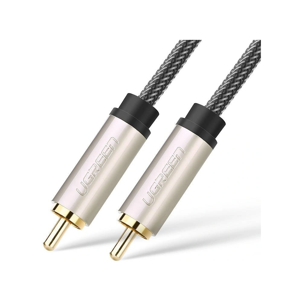 Przewód UGREEN AV133 - RCA (Cinch) męsko-męski - 2m (szary)