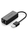 Adapter sieciowy UGREEN CR110 USB do RJ45 (czarny)