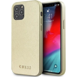 Buy Guess GUHCP12LIGLGO Apple iPhone 12 Pro Max gold hardcase Iridescent - GUE818GLD - {ean13} - Home Screen Store Europe