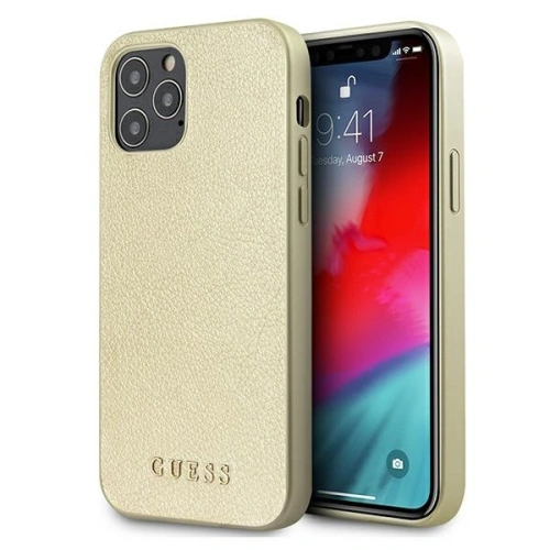Kup Etui Guess GUHCP12LIGLGO Apple iPhone 12 Pro Max zlatý/gold hardcase Iridescent - GUE818GLD - {ean13} - Sklep Home Screen
