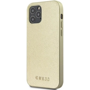 Buy Guess GUHCP12LIGLGO Apple iPhone 12 Pro Max gold hardcase Iridescent - GUE818GLD - {ean13} - Home Screen Store Europe