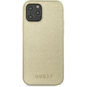 Buy Guess GUHCP12LIGLGO Apple iPhone 12 Pro Max gold hardcase Iridescent - GUE818GLD - {ean13} - Home Screen Store Europe