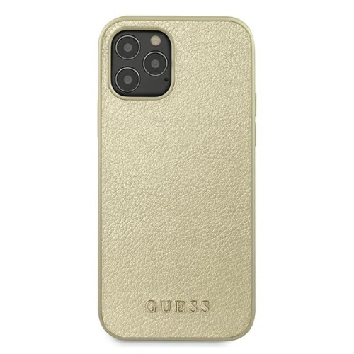 Buy Guess GUHCP12LIGLGO Apple iPhone 12 Pro Max gold hardcase Iridescent - GUE818GLD - {ean13} - Home Screen Store Europe