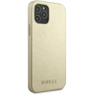 Buy Guess GUHCP12LIGLGO Apple iPhone 12 Pro Max gold hardcase Iridescent - GUE818GLD - {ean13} - Home Screen Store Europe