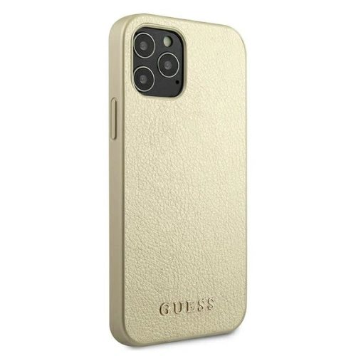 Buy Guess GUHCP12LIGLGO Apple iPhone 12 Pro Max gold hardcase Iridescent - GUE818GLD - {ean13} - Home Screen Store Europe