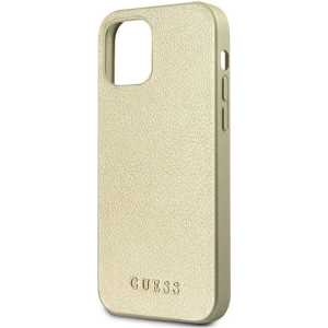 Buy Guess GUHCP12LIGLGO Apple iPhone 12 Pro Max gold hardcase Iridescent - GUE818GLD - {ean13} - Home Screen Store Europe