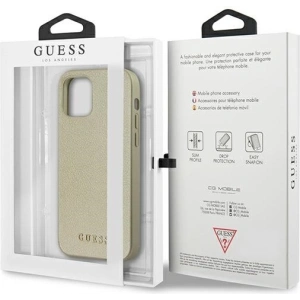 Buy Guess GUHCP12LIGLGO Apple iPhone 12 Pro Max gold hardcase Iridescent - GUE818GLD - {ean13} - Home Screen Store Europe