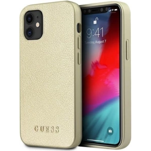 Kup Etui Guess GUHCP12SIGLGO Apple iPhone 12 mini złoty/gold hardcase Iridescent - GUE819GLD - {ean13} - Sklep Home Screen