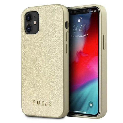 Kup Etui Guess GUHCP12SIGLGO Apple iPhone 12 mini zlatý/gold hardcase Iridescent - GUE819GLD - {ean13} - Sklep Home Screen
