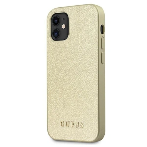Kup Etui Guess GUHCP12SIGLGO Apple iPhone 12 mini zlatý/gold hardcase Iridescent - GUE819GLD - {ean13} - Sklep Home Screen