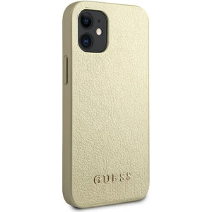 Kup Etui Guess GUHCP12SIGLGO Apple iPhone 12 mini złoty/gold hardcase Iridescent - GUE819GLD - {ean13} - Sklep Home Screen