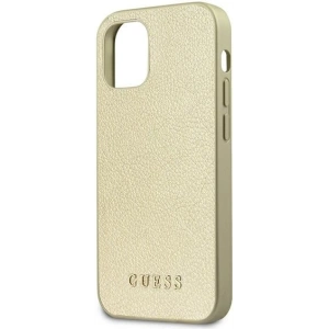 Kup Etui Guess GUHCP12SIGLGO Apple iPhone 12 mini złoty/gold hardcase Iridescent - GUE819GLD - {ean13} - Sklep Home Screen