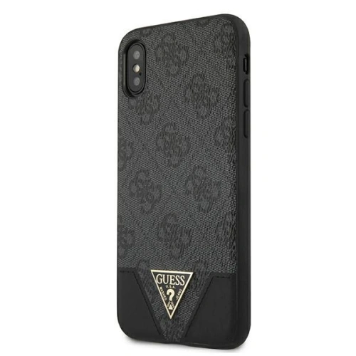 Kup Etui Guess GUHCPXPU4GHBK Apple iPhone X/XS šedé/grey hardcase 4G Triangle Collection - GUE820GRY - {ean13} - Sklep Home Screen