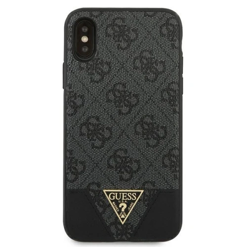 Kup Etui Guess GUHCPXPU4GHBK Apple iPhone X/XS šedé/grey hardcase 4G Triangle Collection - GUE820GRY - {ean13} - Sklep Home Screen