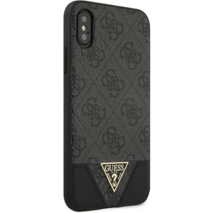 Kup Guess Apple Tasche GUHCPXPU4GHBK iPhone X/XS grau/grau Hartschale 4G Triangle Collection - GUE820GRY - {ean13} - Sklep Home Screen